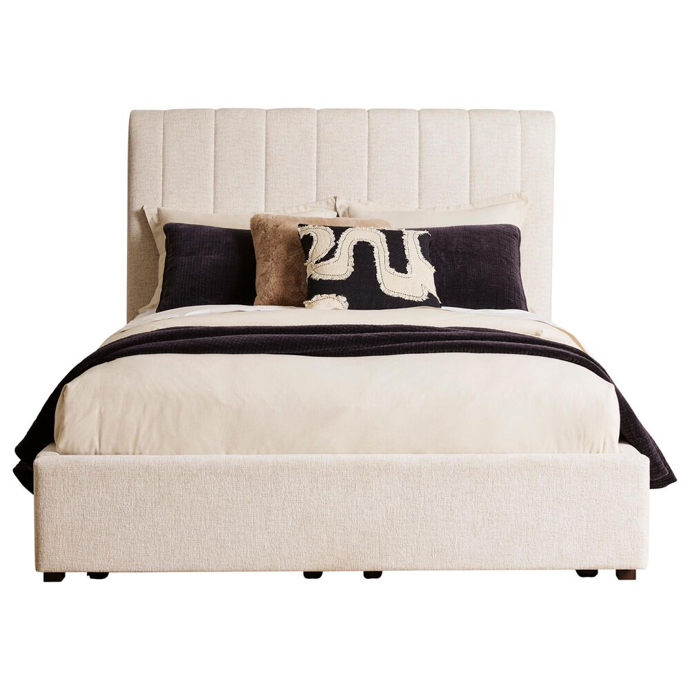 Ashley Shoralli King Upholstered Storage Bed in Beige, , large