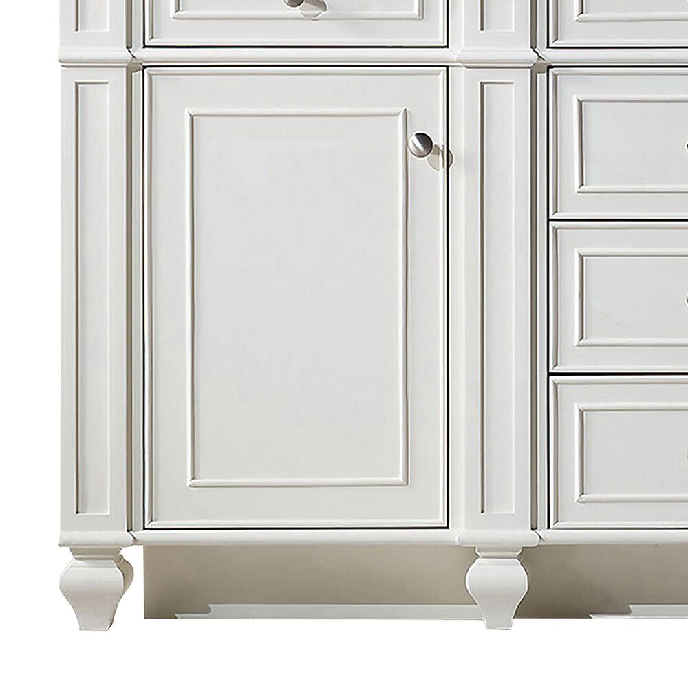 James Martin Vanities Bristol 60" Double Bathroom Vanity in Bright White with 3 cm Eternal Jasmine Pearl Silestone Top, Rectangular Sinks and FreePower Wireless Charger, , large