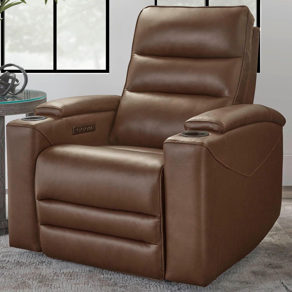 Simeon Collection Nexus Power Zero-Gravity Recliner in Autumn Umber, , large