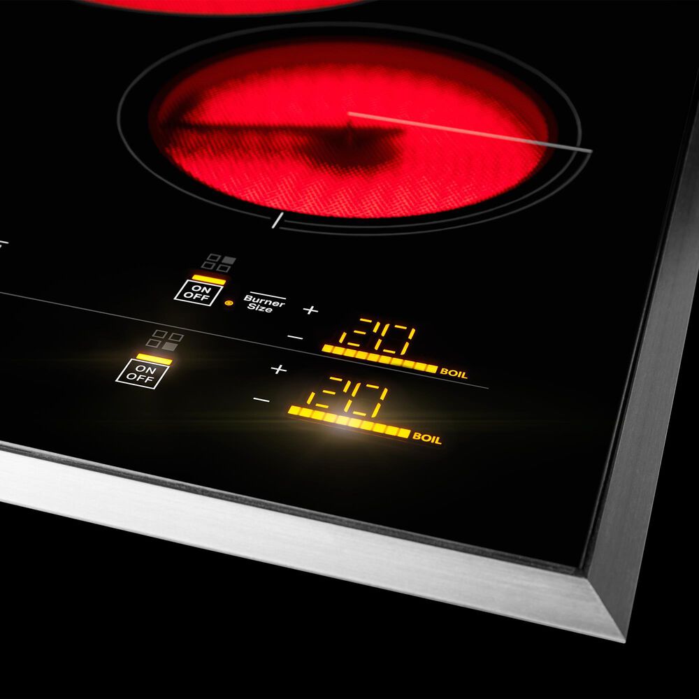 JennAir Lustre 36&quot; Electric Cooktop with 5 Elements in Black and Stainless, , large