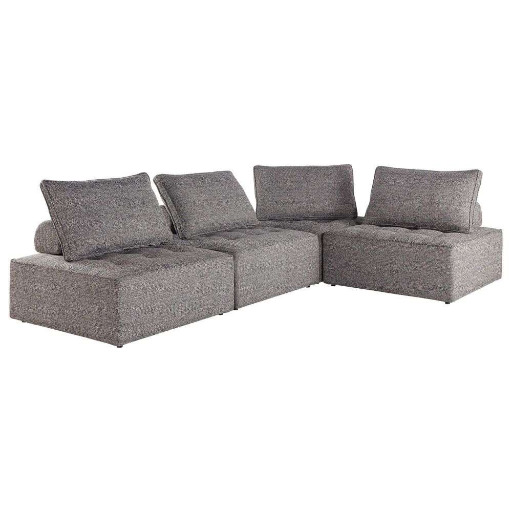 Ashley Bree Zee 4-Piece Outdoor Sectional in Brown, , large