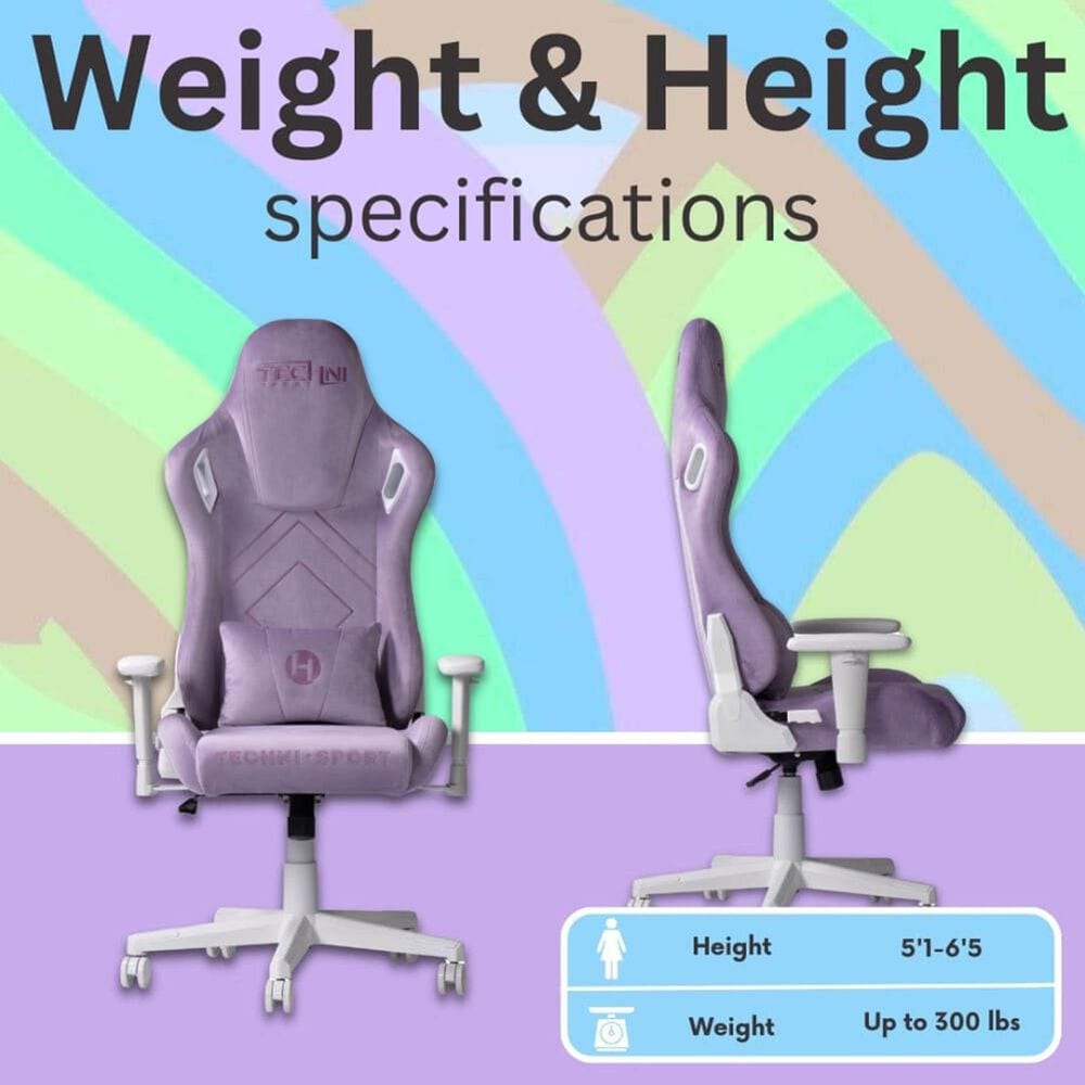 Techni Sport Gaming Chair in Purple, , large