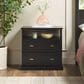 Walker Edison Clyde 2-Drawer Nightstand in Black, , large