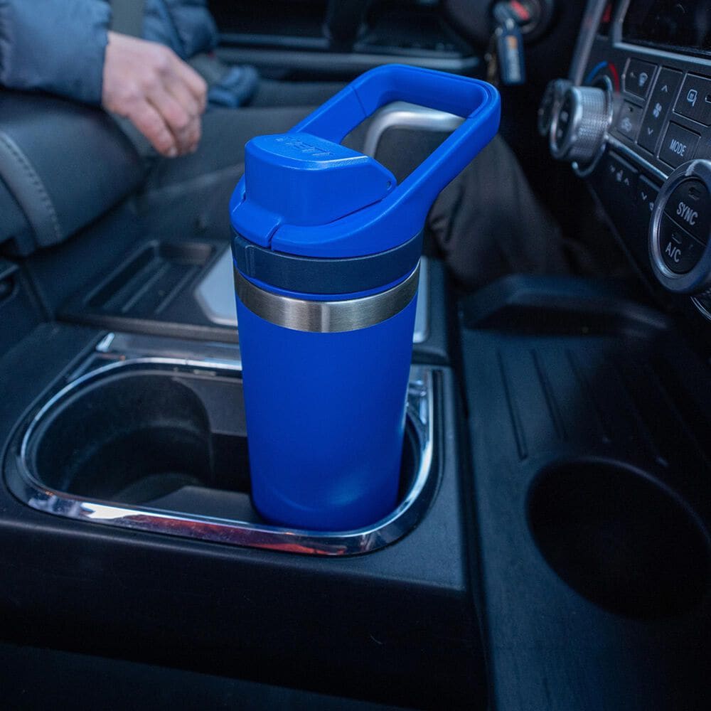 YETI Rambler 18 Oz Water Bottle with Flip Chug Cap in Royal Blue, , large