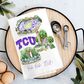 Valiant Gifts TCU Landmark Tea Towel in Purple, , large