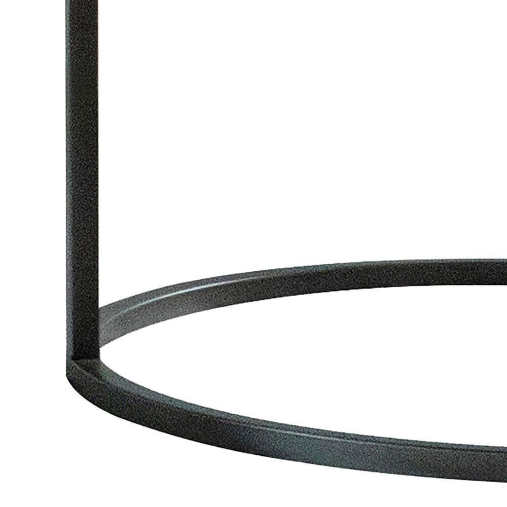 Pacific Landing Round End Table in Grey and Gunmetal, , large