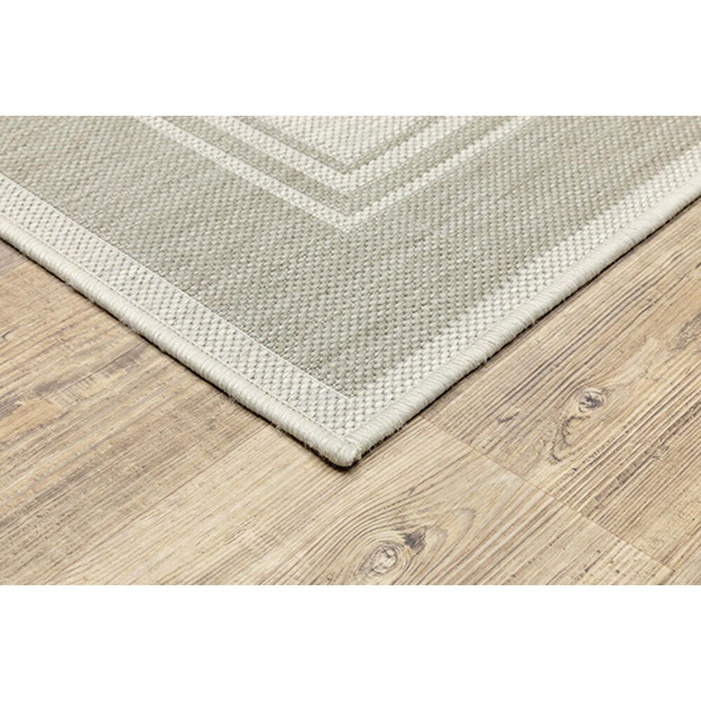 Oriental Weavers Portofino 6765W 9&#39;10&quot; x 12&#39;10&quot; Ivory Area Performance Rug, , large
