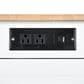 HOMLUX 47" Fluted Kitchen Island with Trash Can Storage Cabinet in White and Natural, , large
