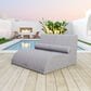Zuo Modern Luanda Patio Chaise Lounge Chair in Gray, , large
