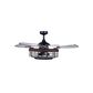 Beacon Lighting Montclair 48" Ceiling Fan with Koa Trim AC and Light in Matte Black, , large