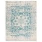 Safavieh Madison MAD603J 10" x 14" Teal and Ivory Area Rug, , large