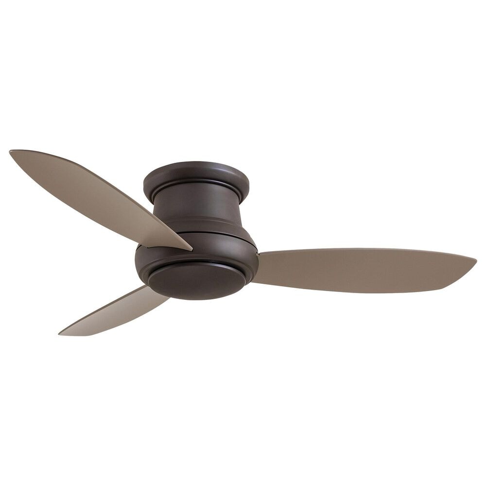 Minka-Aire Concept II 52" Flush Mount Ceiling Fan with LED Light in Oil Rubbed Bronze, , large