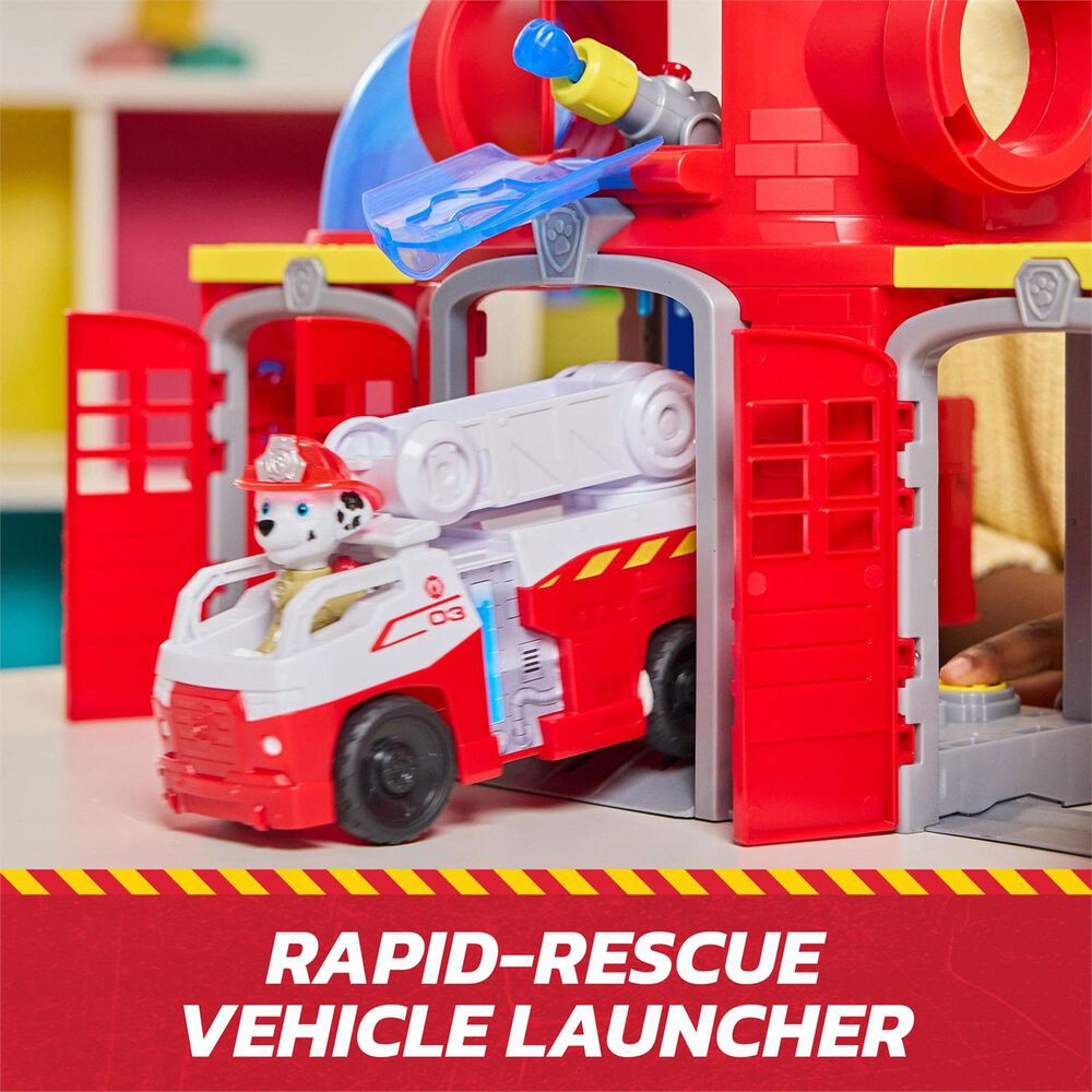 PAW Patrol Fire Rescue Command Center with Marshall Figure, , large