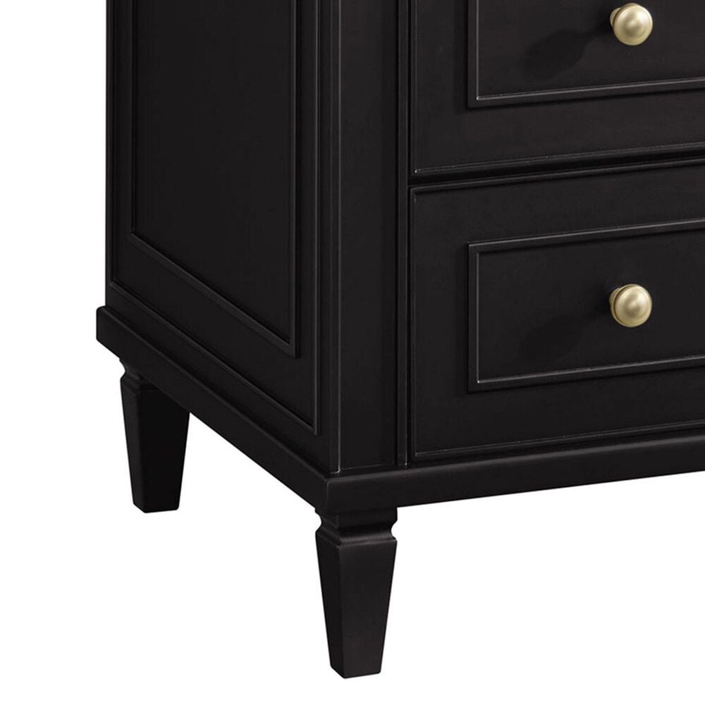 James Martin Vanities Lorelai 36&quot; Single Vanity in Black Onyx with 3 cm Charcoal Soapstone Quartz Top, , large