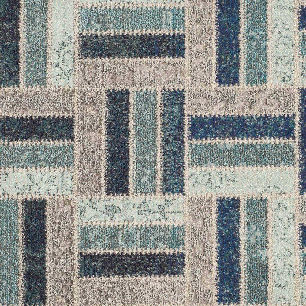 Safavieh Monaco MNC214E-28 2&#39;2&quot; x 8&#39; Grey/Blue Runner, , large