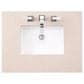 James Martin Vanities Chicago 36" Single Bathroom Vanity in Glossy White with 3 cm Eternal Marfil Quartz Top and Rectangular Sink, , large