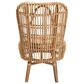 Baxton Studio Nagoya Tall Lounge Chair in Natural Brown, , large