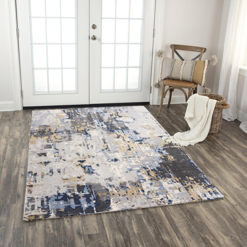 RIZZY Bolero BOL727 Blue and Multicolor 3' x 10' Runner, , large