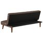 Pacific Landing Jenson Push Back Convertible Sofa Bed in Dark Coffee Brown, , large