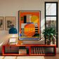 HOMLUX 24" x 18" Geometric Canvas Art in Multicolor, , large