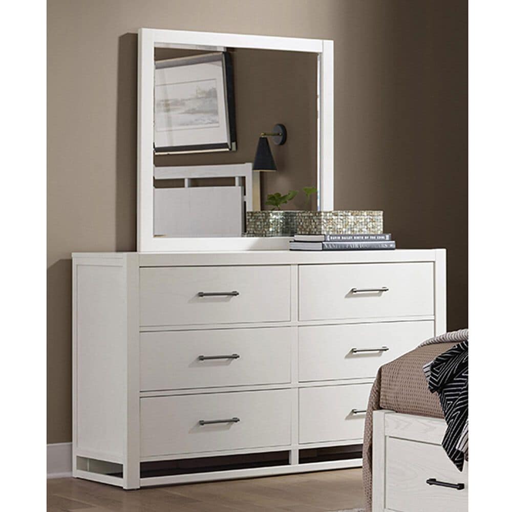 Viceray Collections Lodge and Loft Dresser Mirror in Soft White Oak, , large