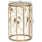 Baxton Studio Anaya End Table in Brushed Gold, , large