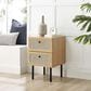 Modway Chaucer 2 Drawer Nightstand in Oak, , large