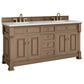 James Martin Vanities Brookfield 72" Double Bathroom Vanity in Pecan with 3cm Ethereal Noctis Quartz Top and Rectangular Sinks, , large