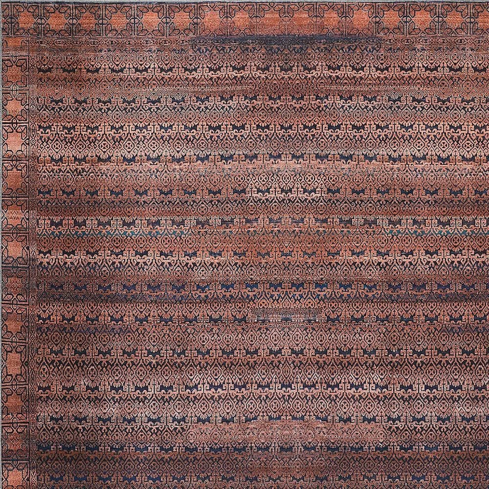 Feizy Voss 5&#39;3&quot; x 7&#39;6&quot; Tan and Blue Area Rug, , large