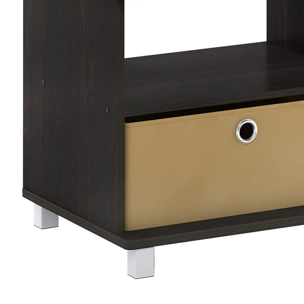 HOMLUX 37.8" Entertainment Center TV Stand with Bin Drawers in Espresso, , large