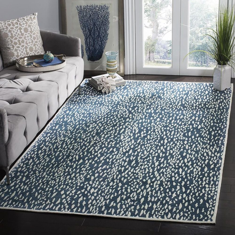 Safavieh Marbella MRB657D 5&#39; x 8&#39; Blue and Ivory Area Rug, , large