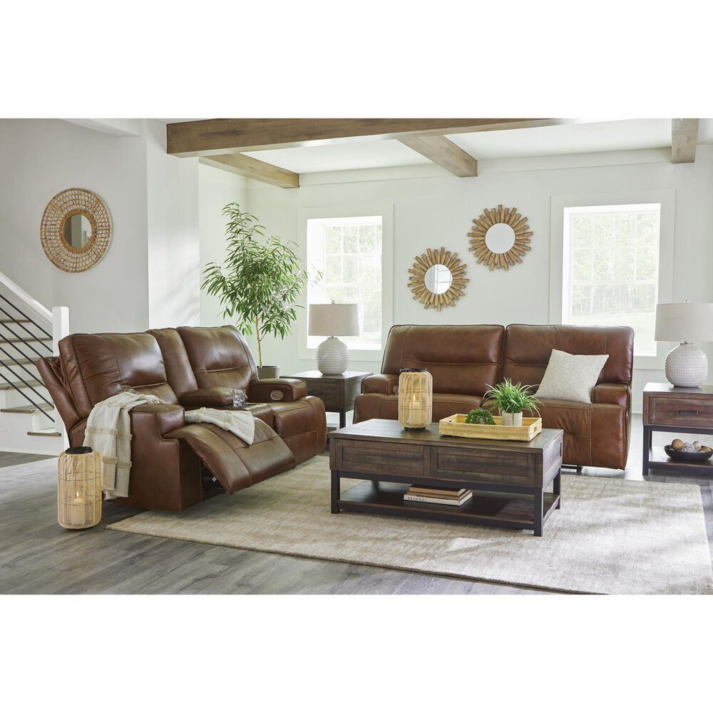 Ashley Francesca Power Reclining Sofa in Auburn, , large