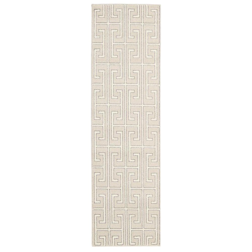 Nourison Glistening Nights MA507 2"2" x 7"6" Beige Runner, , large