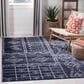 Safavieh Adirondack ADR206N 5"1" x 7"6" Navy and Silver Area Rug, , large
