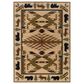 Oriental Weavers Hudson 1072A Beige 5"3" x 7"6" Area Rug, , large