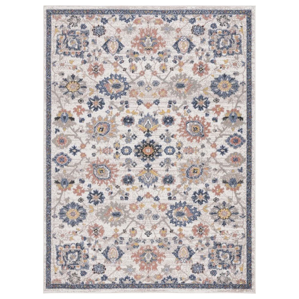 Safavieh Astoria 8" x 10" Beige and Blue Area Rug, , large