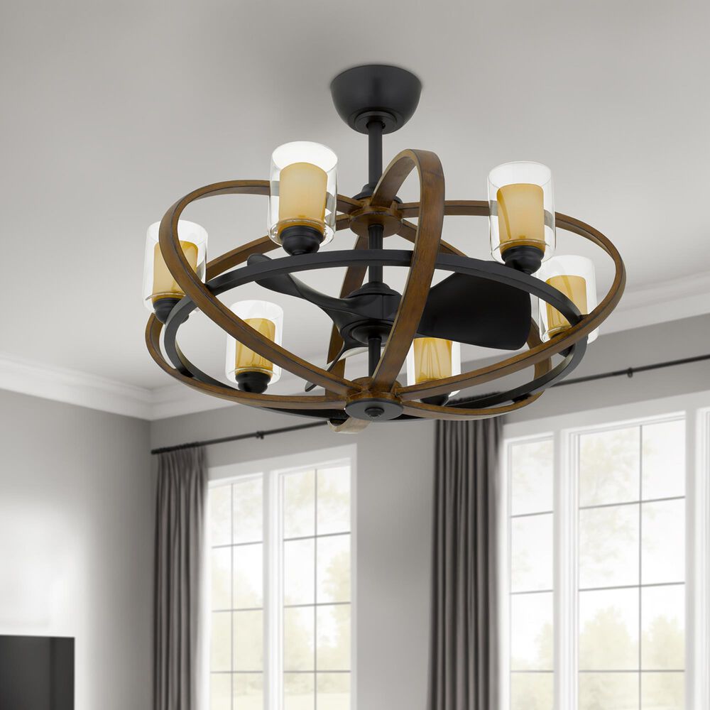 Cal Lighting Summerville Ceiling Fandelier with Lights in Rustic, , large