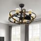 Cal Lighting Summerville Ceiling Fandelier with Lights in Rustic, , large