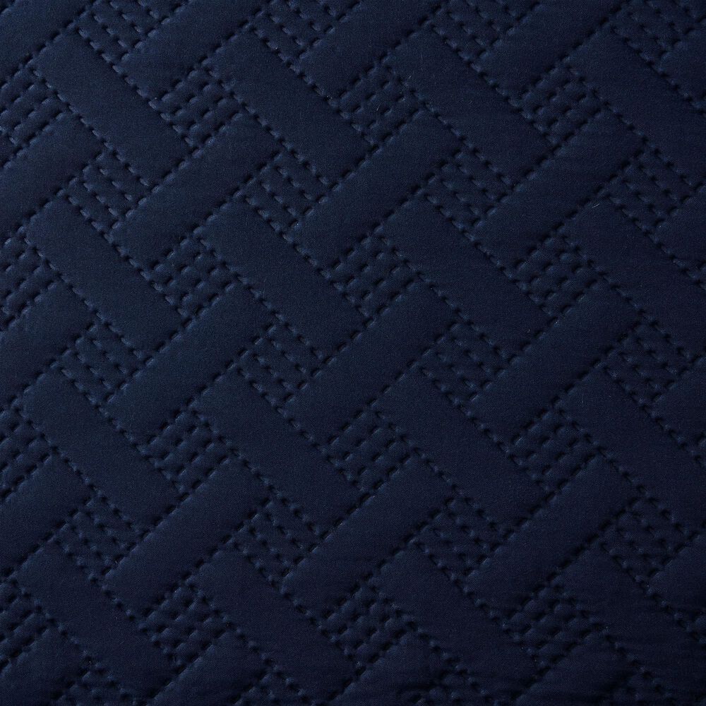 Trade Linker 2-Piece Twin Basket Pinsonic Quilt Set in Navy, , large