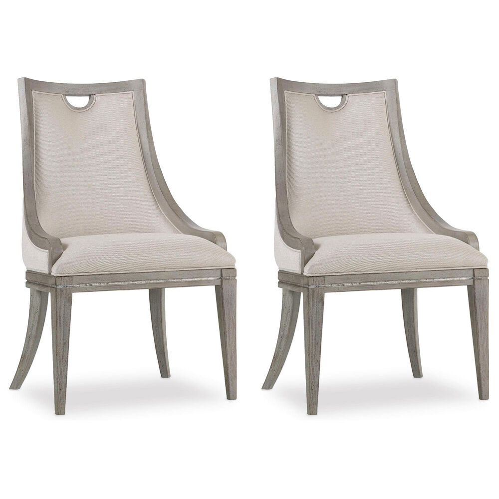 Hooker Furniture Sanctuary Side Chair in Greige (Set of 2), , large