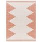 Surya Eagean EAG-2436 Rust, Ivory, Dusty Pink and Dusty Coral 2" x 2"11" Indoor/Outdoor Area Rug, , large
