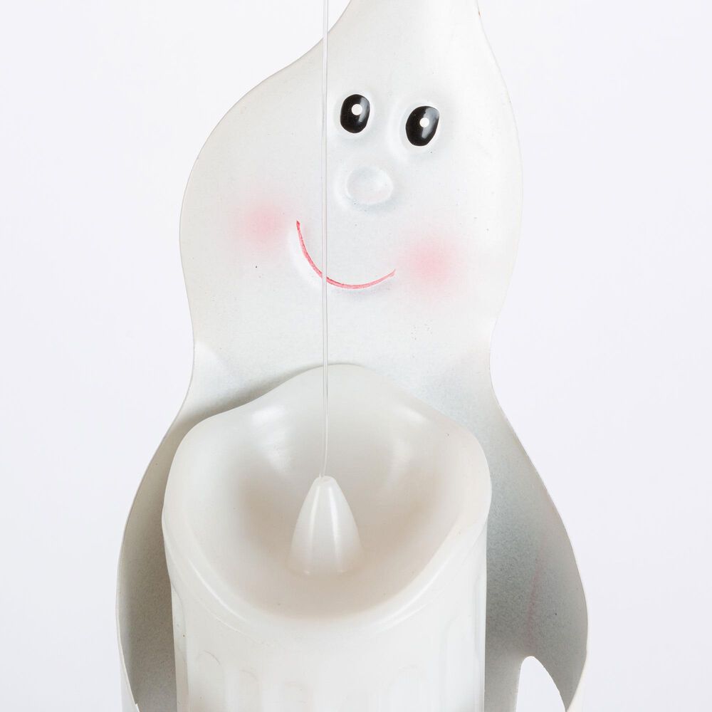 The Gerson Company 11.2&quot; Hanging Ghost Candles with Remote Control in Ivory and White &#40;Set of 4&#41;, , large