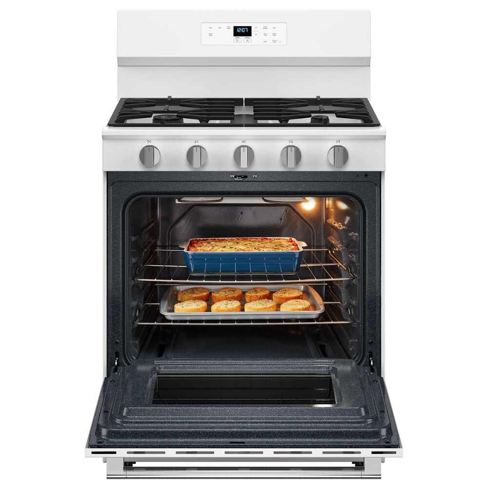 Maytag 5.0 Cu. Ft. Freestanding Gas Range with No Preheat Air Fry and Air Baking in White, , large