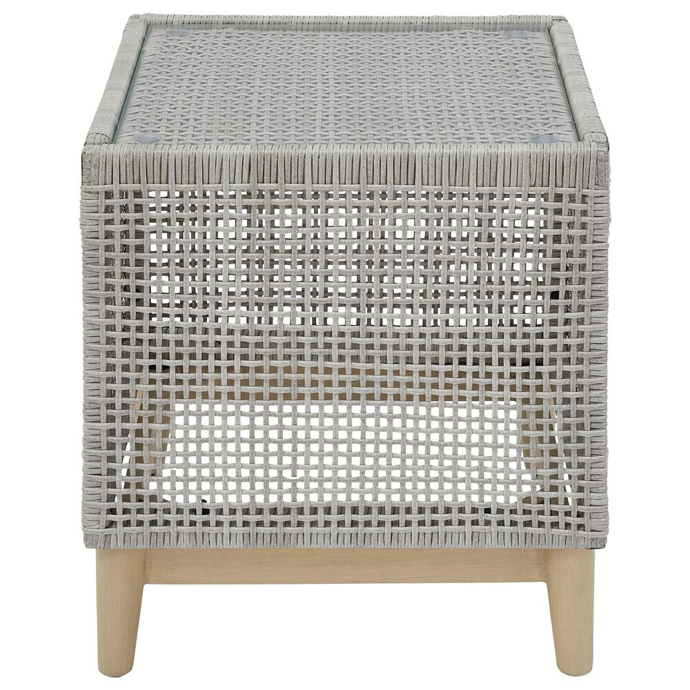 Ashley Seton Creek Patio Square End Table in Gray, , large