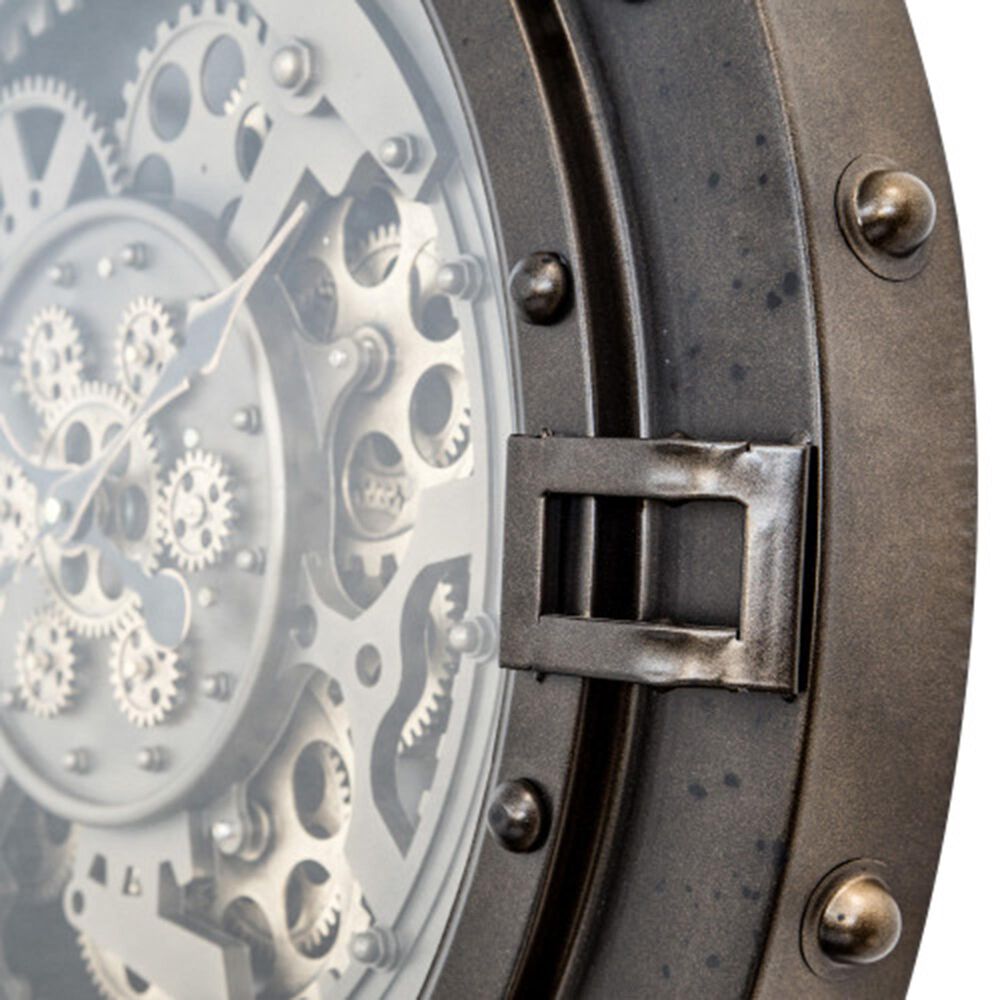 Yosemite Home Decor Clockwork Urban Loft Gears Wall Clock in Aged Copper, , large