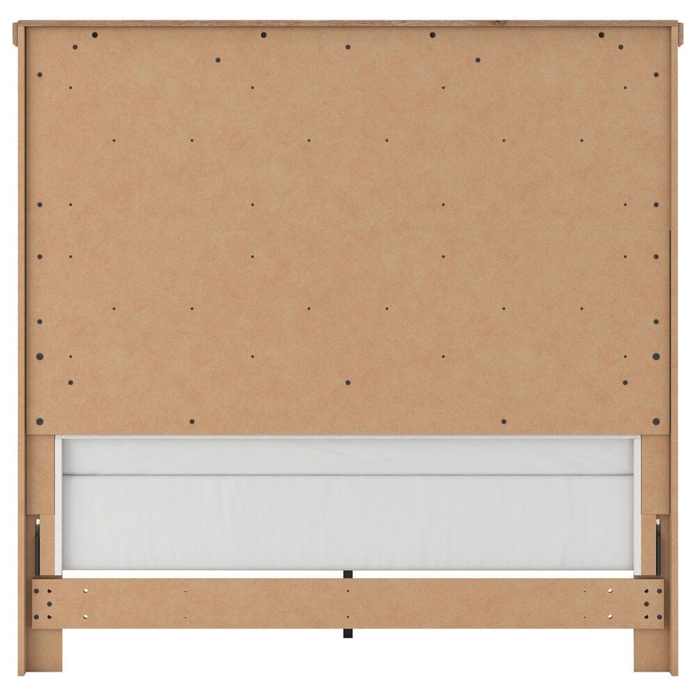 Ashley Rustic Queen Panel Bed in White and Brown, , large