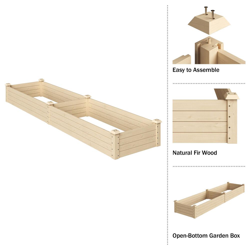 Timberlake Raised Garden Bed in Natural, , large