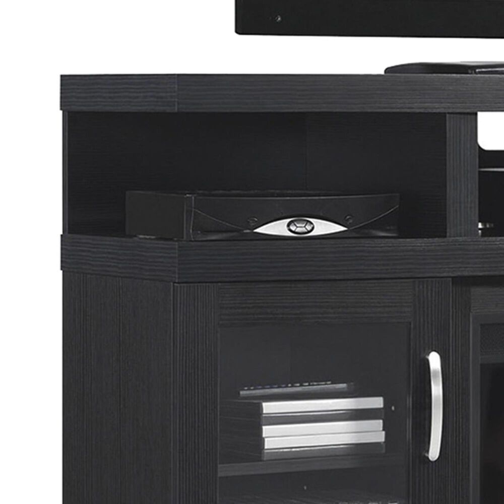Fabio Flames Cantilever 60&quot; Media Fireplace in Engineered Embossing Oak, , large