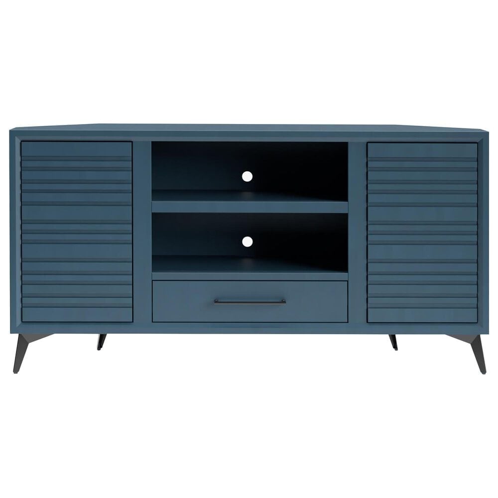 Legends Home Malibu 64" Corner TV Console in Denim Blue, , large