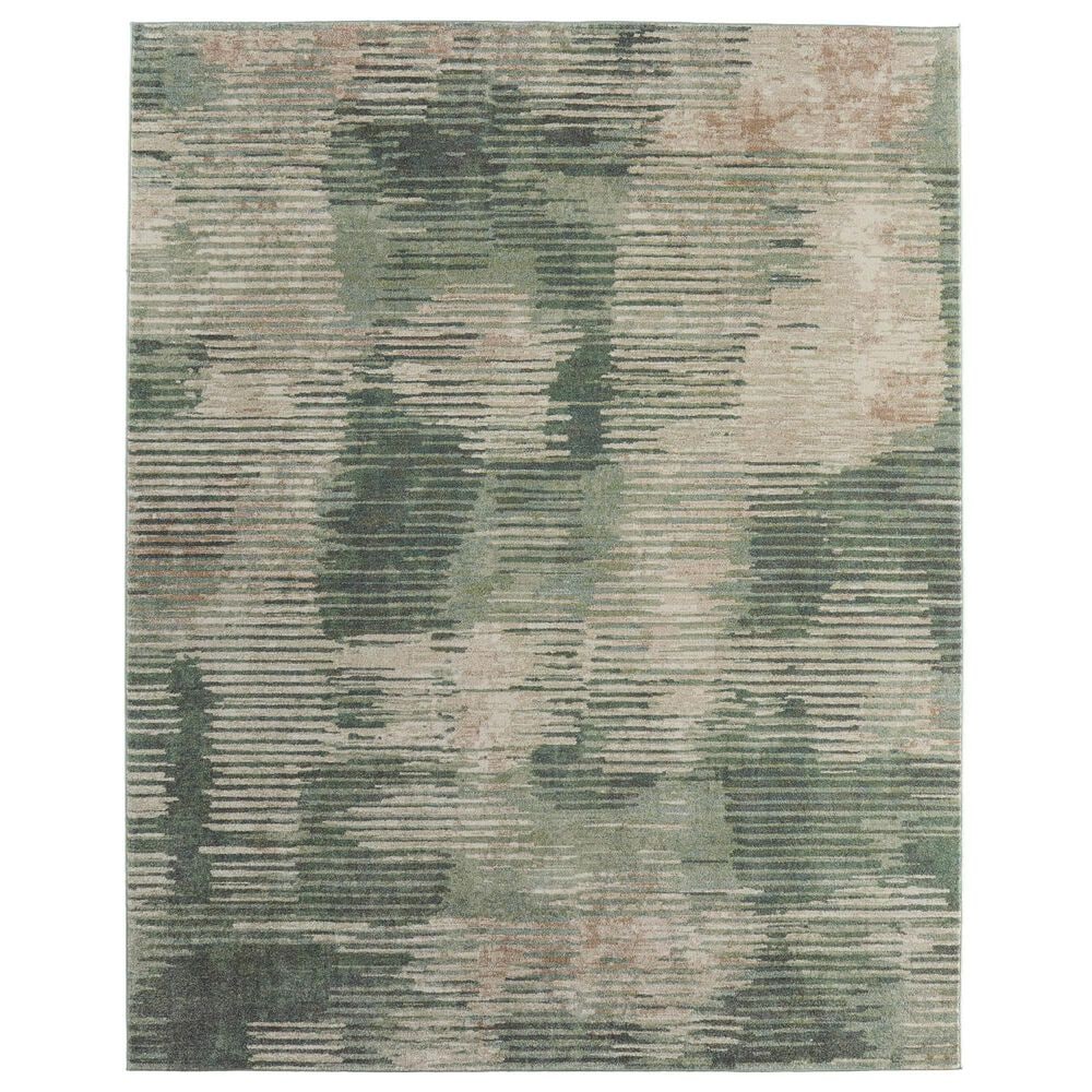 Feizy Eden Green 5" x 7"6" Area Rug, , large